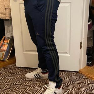 Adidas blue & grey track pants, joggers medium